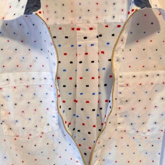 🔹Tommy Hilfiger ladies M preppy zip up pullover tunic top shirt🔹 - Picture 4 of 10